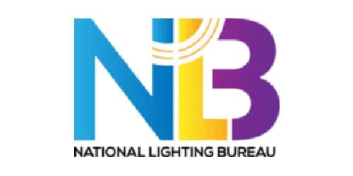 A logo of the national lighting bureau