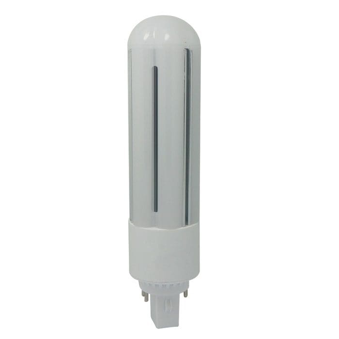 A white light bulb is sitting on top of the floor.