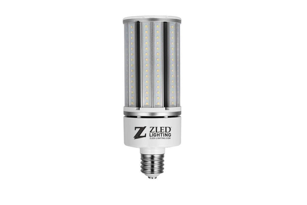 A close up of an led light bulb