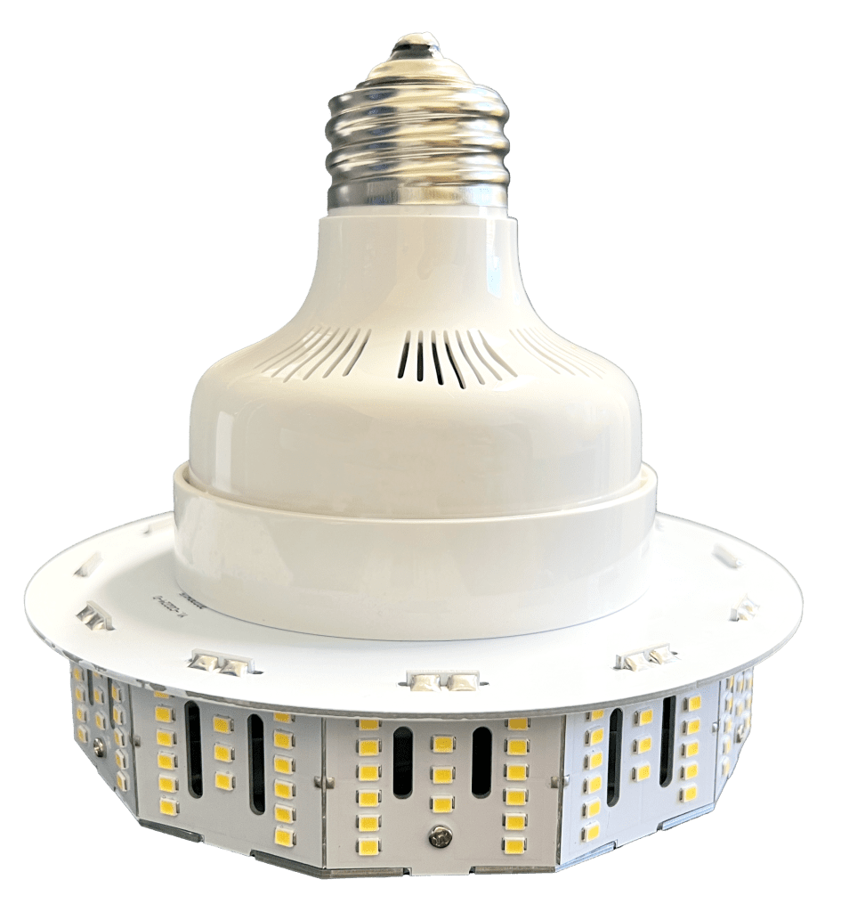 A light bulb with many lights on it