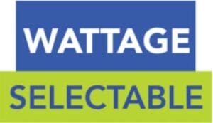 Selectable wattage power setting.