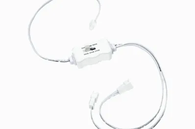 White LED strip light controller with switch.