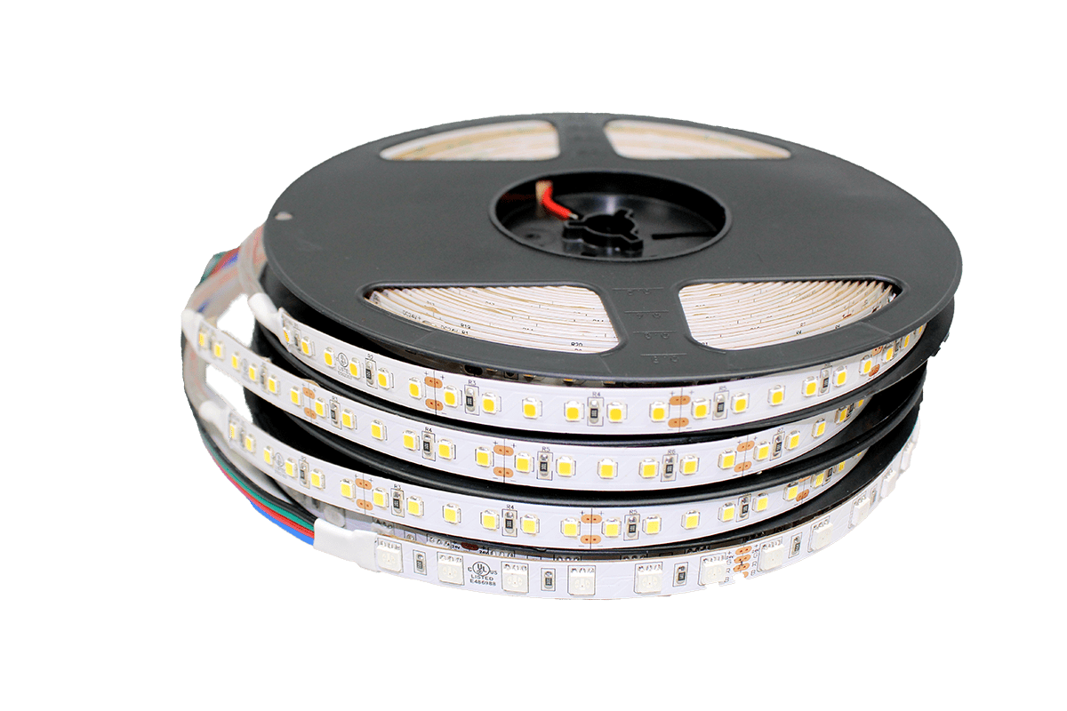 LED light strip on a spool.