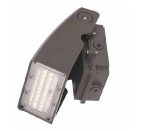 LED wall-mounted outdoor light fixture.