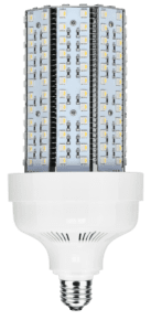 LED corn bulb with numerous small lights.